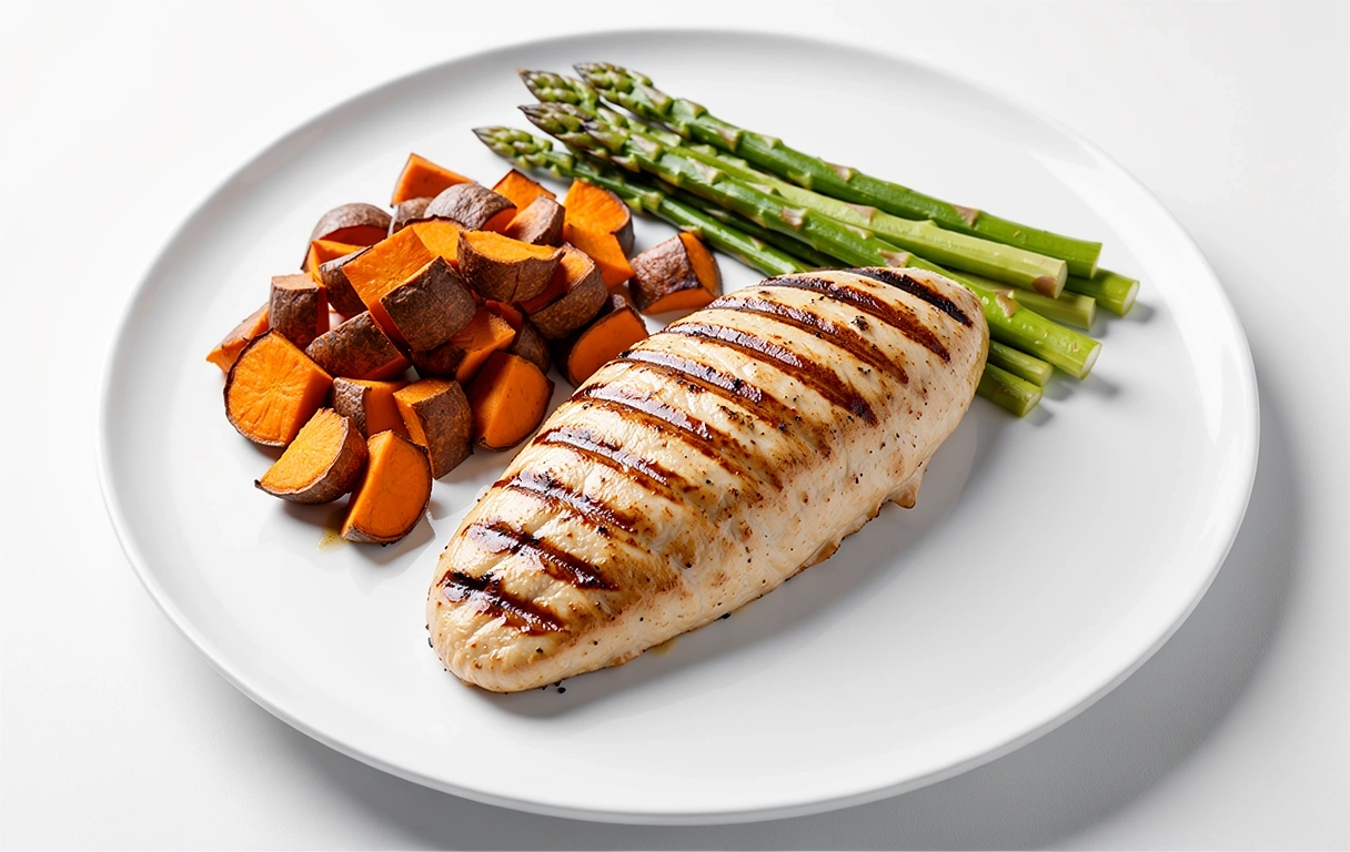 Grilled chicken meal