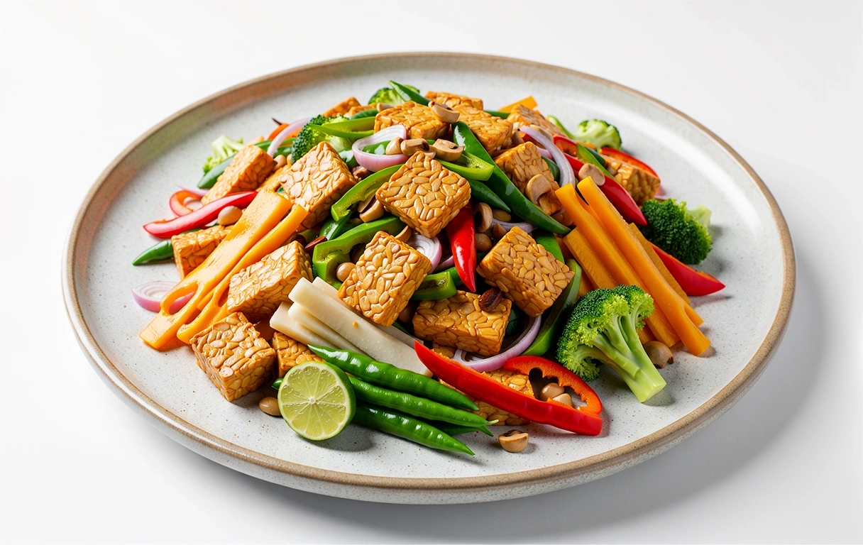 Tempeh stir-fry